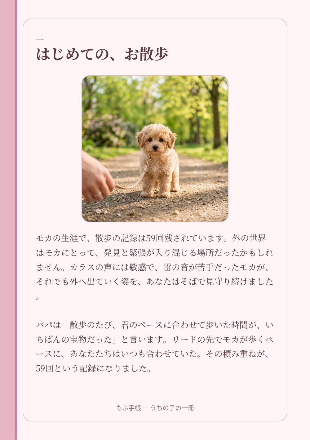 うちの子の一冊 6/23：二 ― はじめての、お散歩