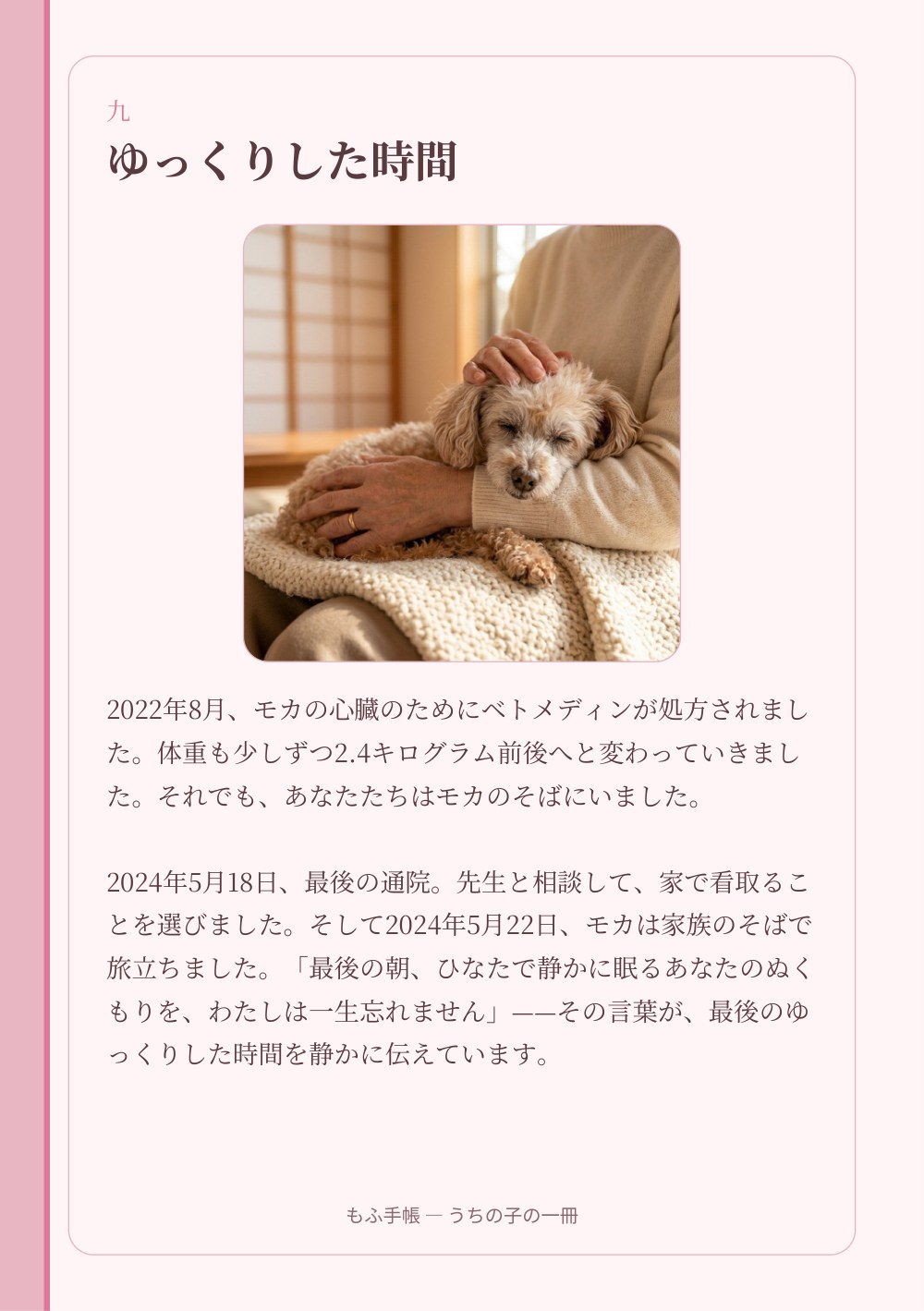 うちの子の一冊 13/23：九 ― ゆっくりした時間